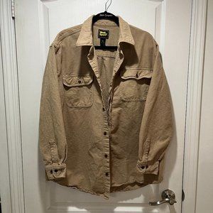 Vintage Tan Flannel Button Up Men's XXL​